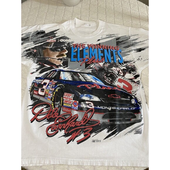 Sports Image Other - Vintage Dale Earnhardt #3 Sports Image 1997 AOP 2 Sided  Men’s T Shirt Size L